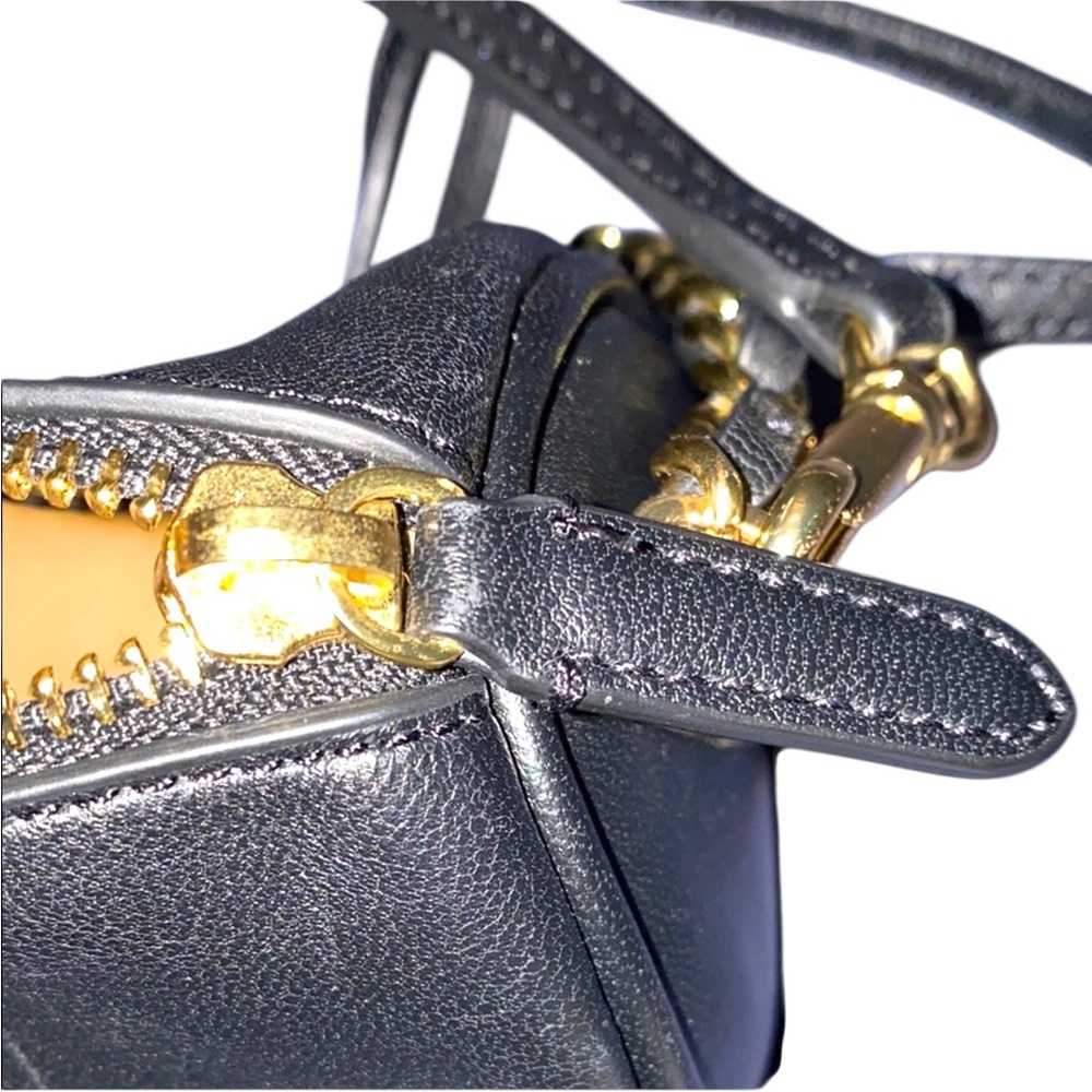 Lauren Ralph Lauren Black Crossbody Bag with Gold Hardware - Picture 7 of 15